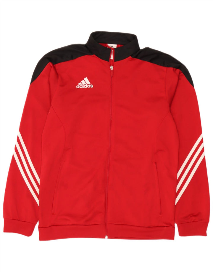 Adidas muška gornja jakna trenirke srednje crvene boje od poliestera