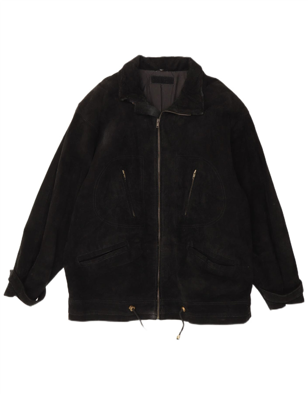 Vintage muška antilop jakna EU 52 XL crna koža