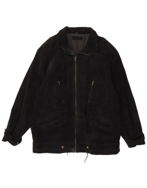 Vintage muška antilop jakna EU 52 XL crna koža
