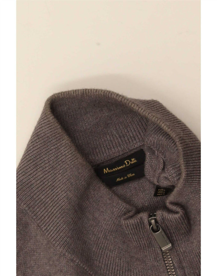 Veliki sivi muški kardigan pulover Massimo Dutti