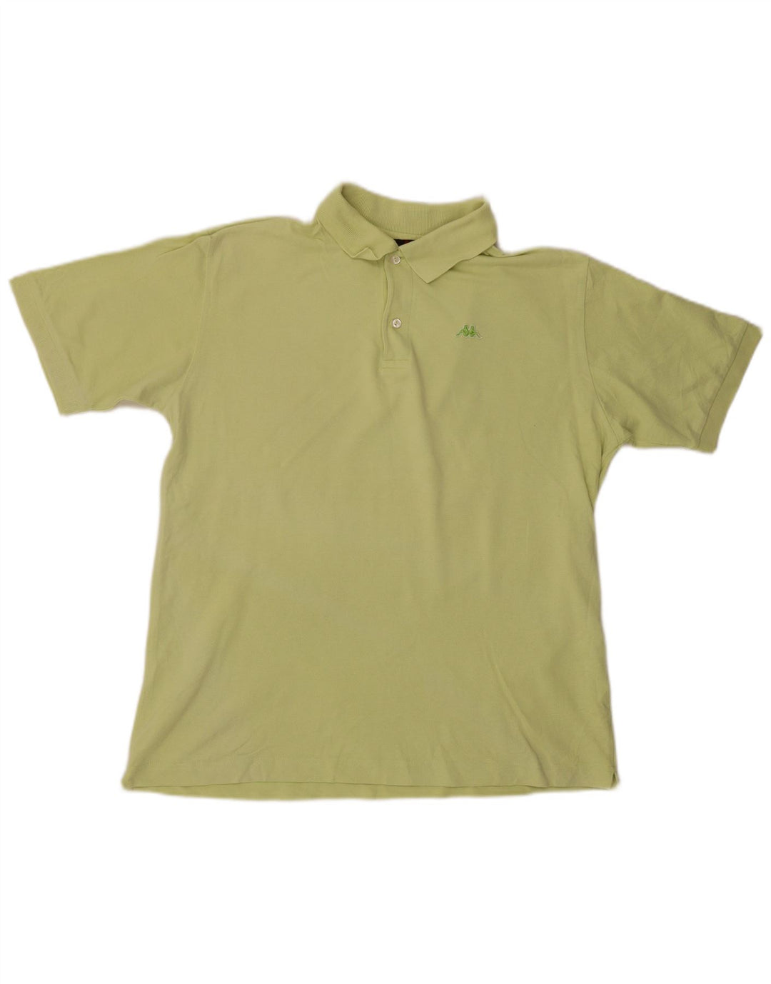 Kappa Mens Polo Shirt Large Green Cotton