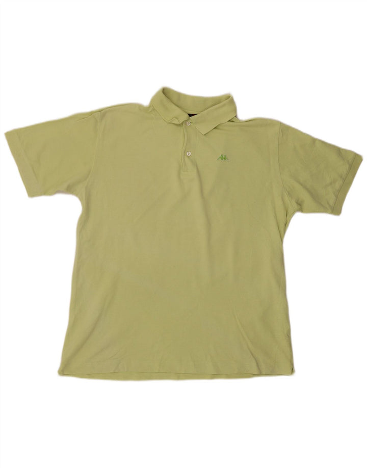 Kappa Mens Polo Shirt Large Green Cotton
