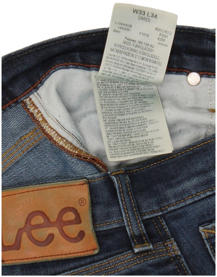 Lee Mens Daren Slim Jeans W33 L31 Plavi pamuk