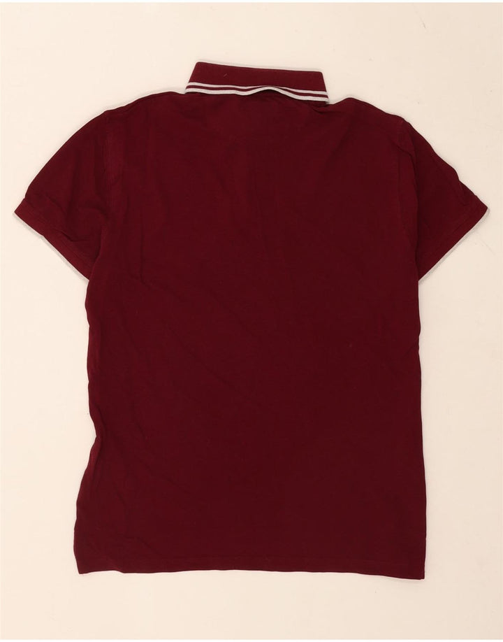 Massimo Dutti muška polo majica Srednje bordo prugasti pamuk