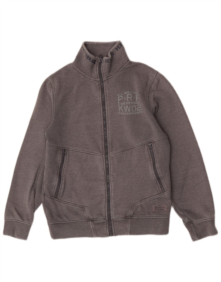 Vintage muška trenirka, gornja jakna, srednje sivi pamuk