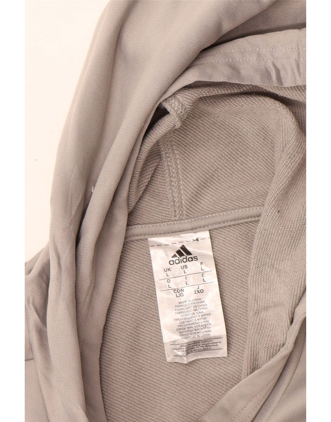 Adidas muška gornja jakna trenirke, veliki sivi poliester