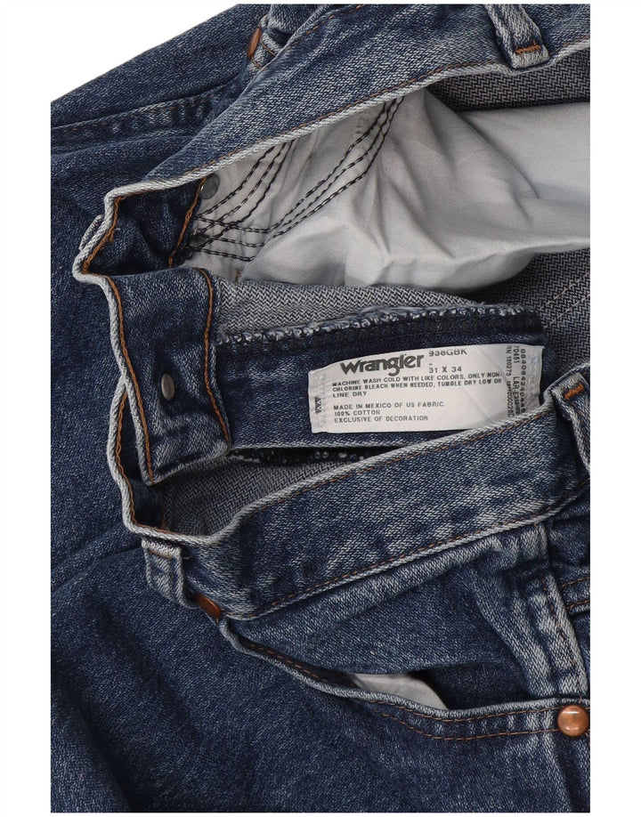 Wrangler muške ravne traperice W31 L34 plavi pamuk