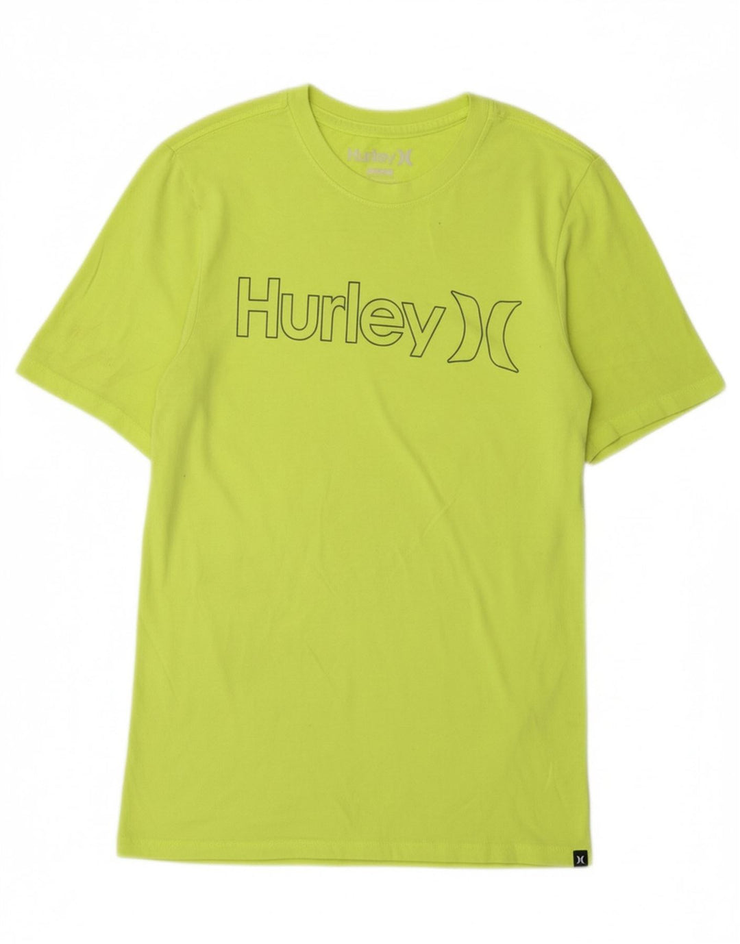 HURLEY Mens Graphic T-Shirt Top Small Green Polyester Vintage Hurley and Second-Hand Hurley from Messina Hembry 