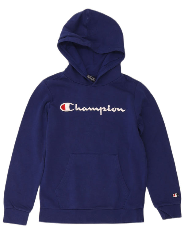 Champion Boys Graphic Hoodie Džemper 11-12 godina Veliki tamnoplavi pamuk