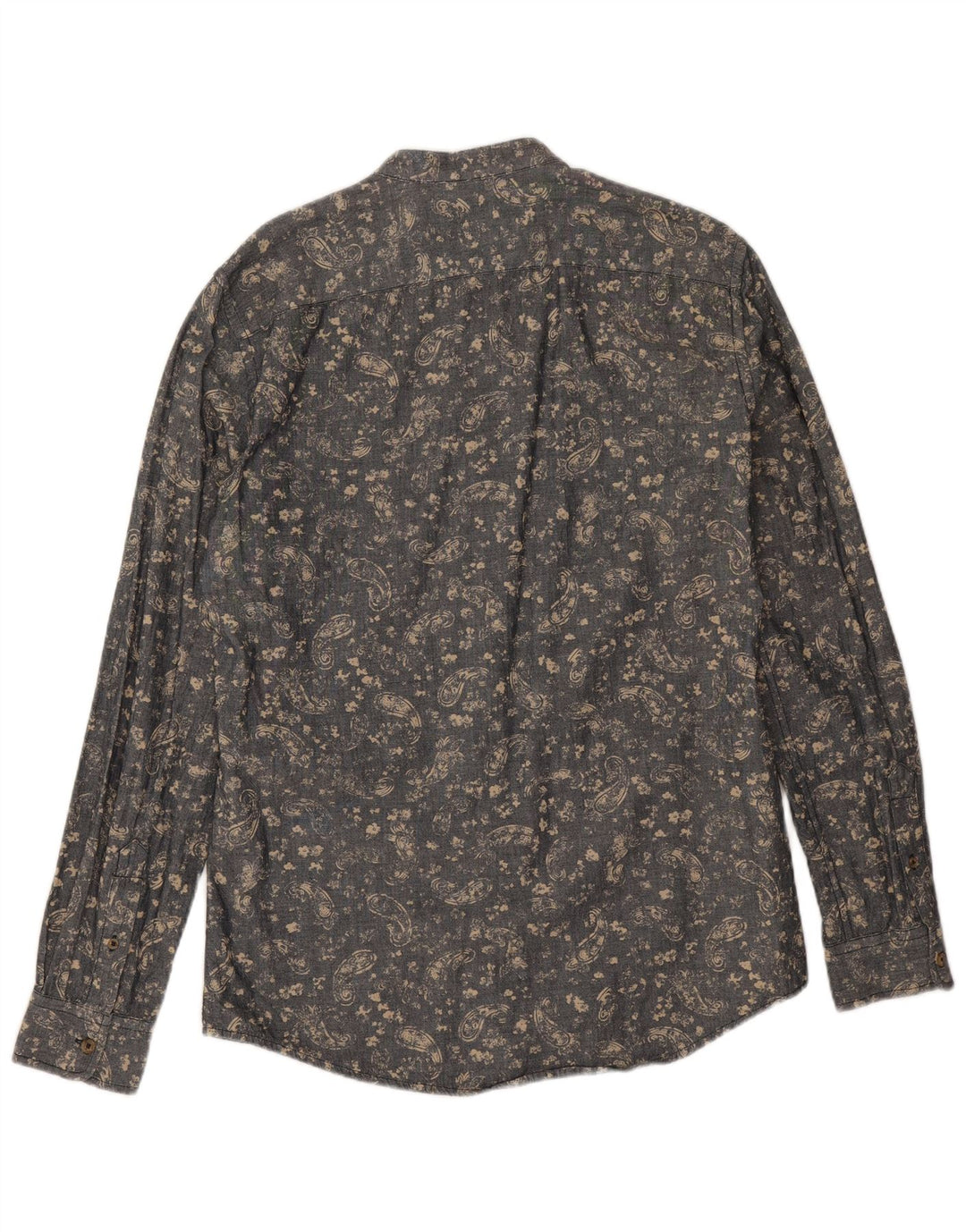 Benetton muška košulja srednje siva paisley boja