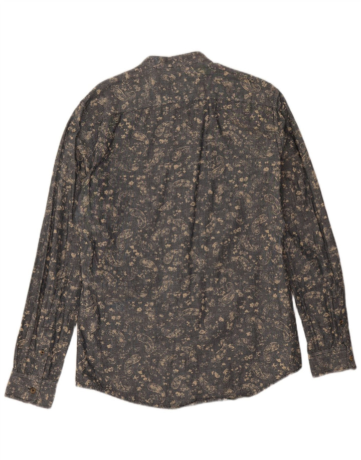 Benetton muška košulja srednje siva paisley boja