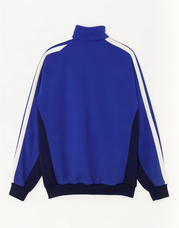 Adidas muška trenirka gornja jakna UK 42/44 veliki plavi poliester u boji