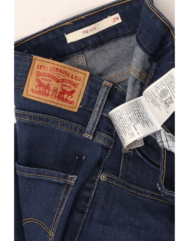 Levi's ženske 712 uske traperice W29 L28 plavi pamuk