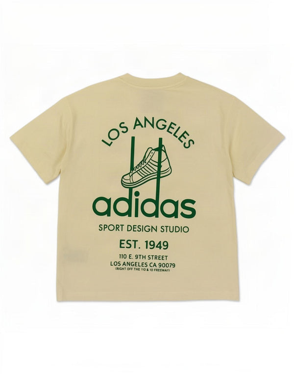 Adidasova muška majica širokih krojeva XS, žuti pamuk