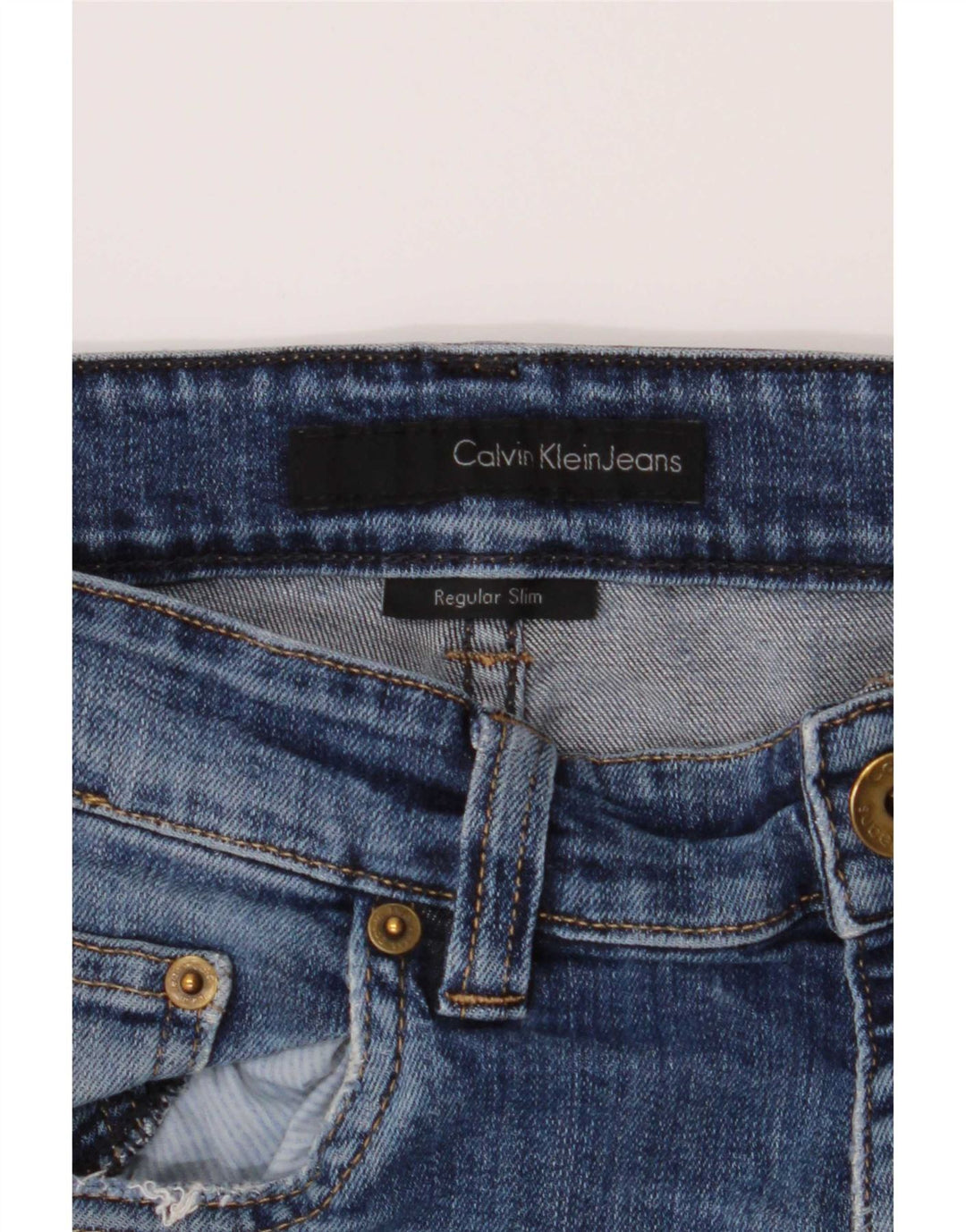 Calvin Klein Muške uske traperice W34 L32 Plave