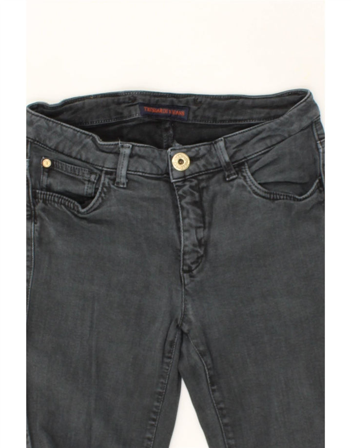 TRUSSARDI Womens Slim Jeans W28 L27  Grey Vintage Trussardi and Second-Hand Trussardi from Messina Hembry 