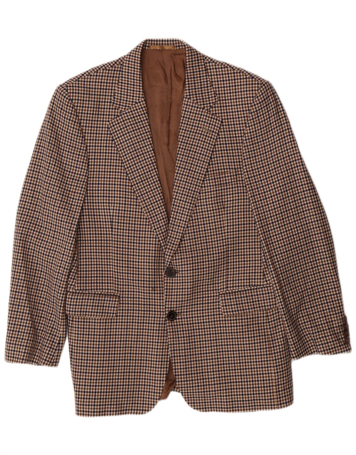 AQUASCUTUM Muški sako sako sa jaknom UK 40 Large Brown Houndstooth Classic