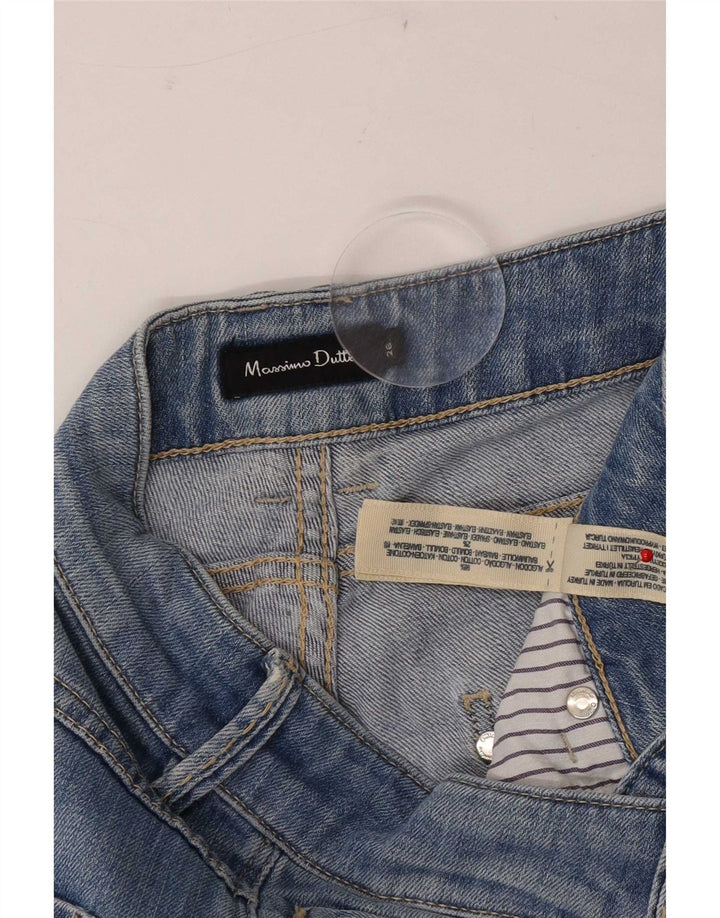 Ženske uske traperice Massimo Dutti W26 L32 plavi pamuk