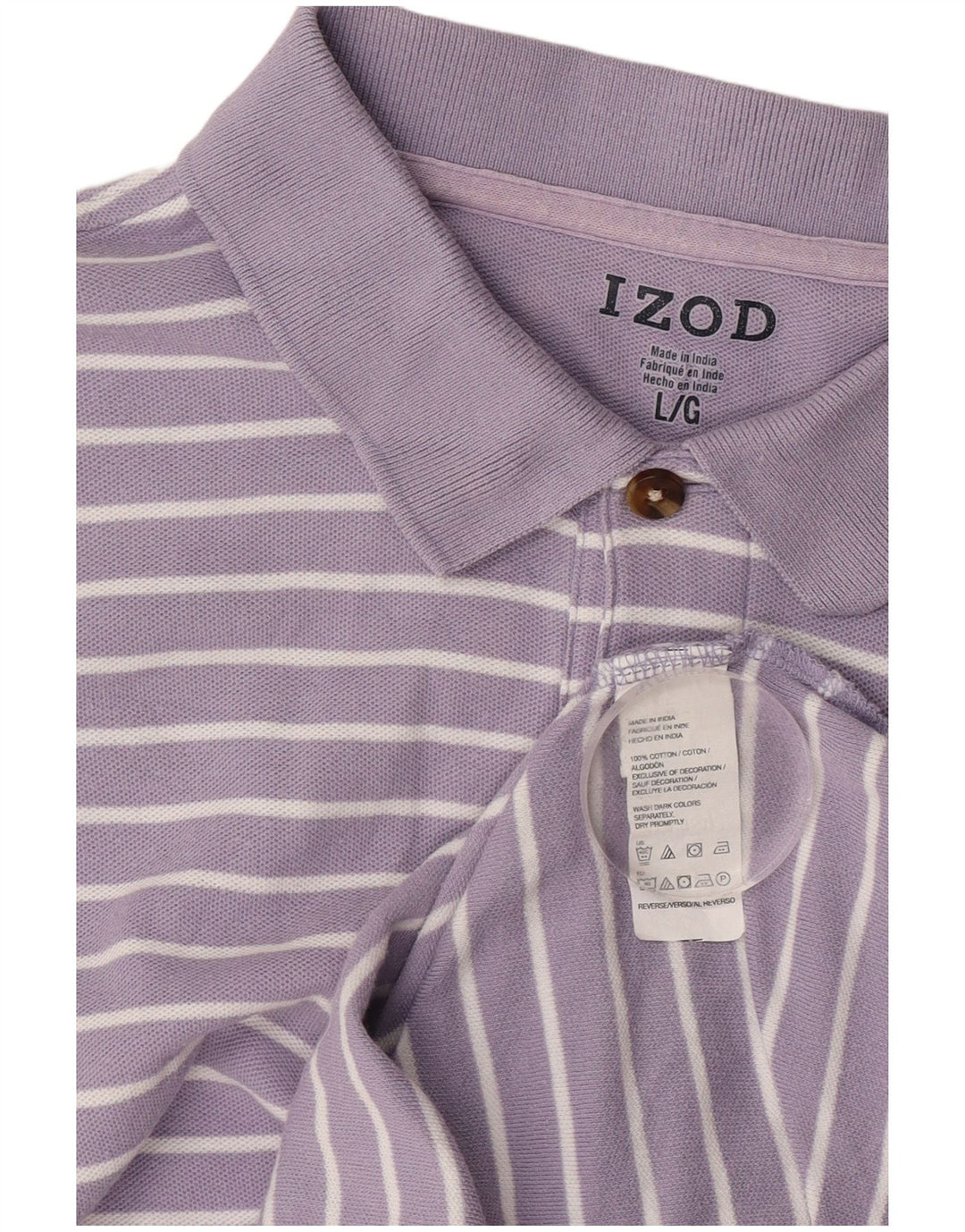 Izod muška polo majica velikih pamučnih ljubičastih pruga