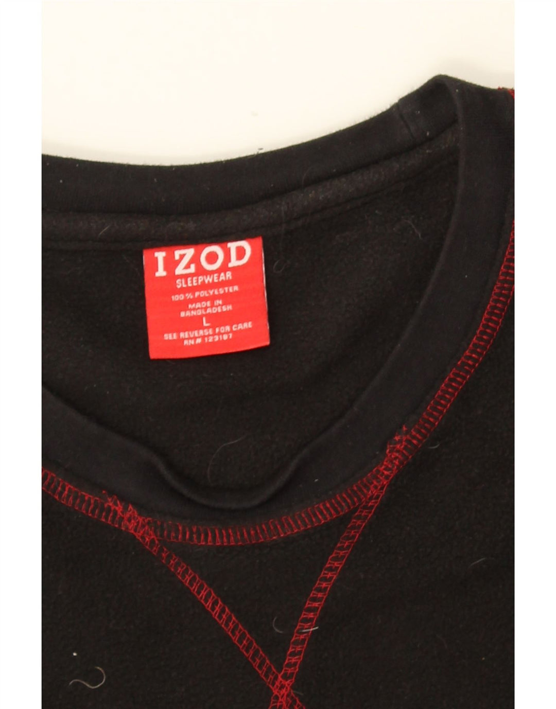 IZOD Muški džemper od flisa Veliki crni poliester