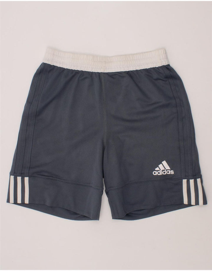 ADIDAS Boys Sport Shorts 11-12 Years Grey Polyester Vintage Adidas and Second-Hand Adidas from Messina Hembry 