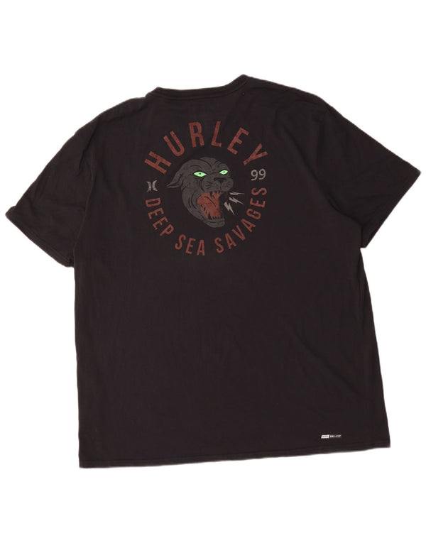 Muška majica kratkih rukava Hurley Premium Fit Graphic T-Shirt 2XL crni pamuk