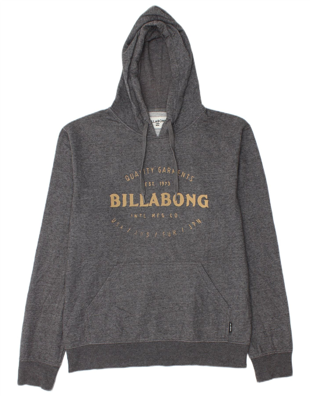 Billabong muška majica s kapuljačom s kapuljačom srednje sive boje s flekama od poliestera
