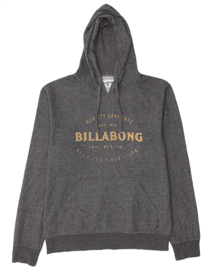 Billabong muška majica s kapuljačom s kapuljačom srednje sive boje s flekama od poliestera