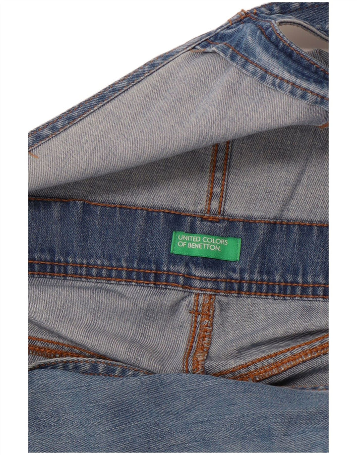 BENETTON Ženske traperice širokih nogavica s dugim rukavima W36 XL Plave