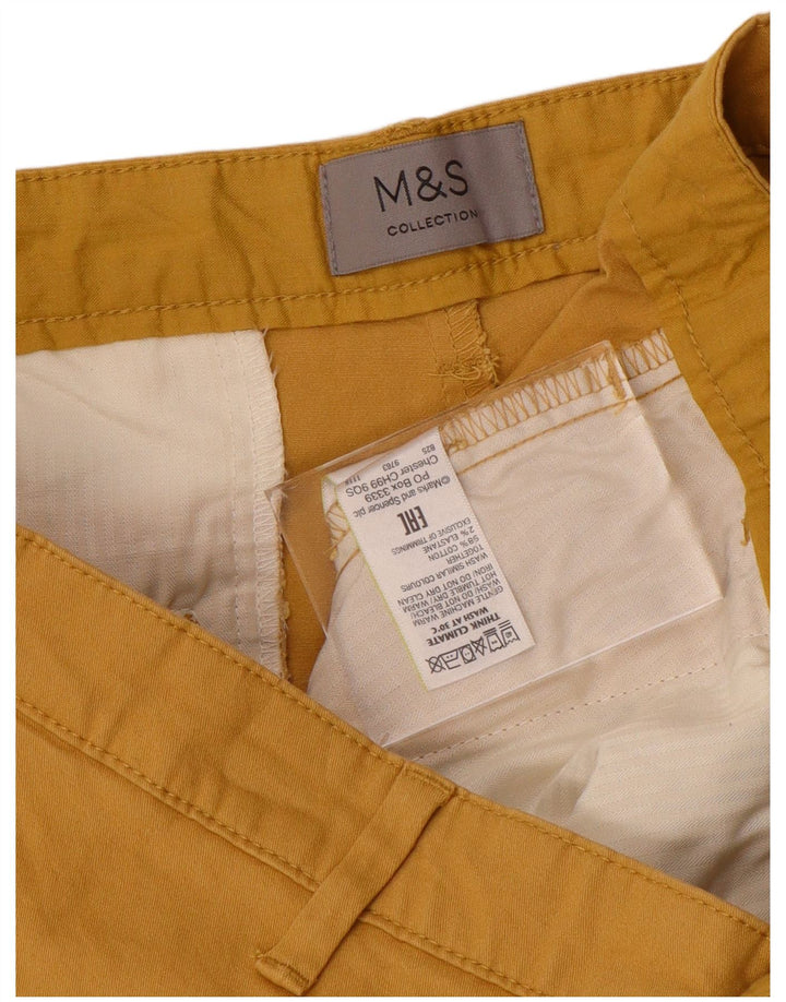 Marks & Spencer muške chino kratke hlače W36 veliki žuti pamuk
