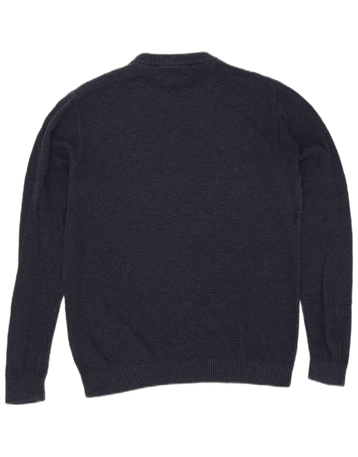 Jack & Jones muški džemper s okruglim izrezom Srednji tamnoplavi pamuk