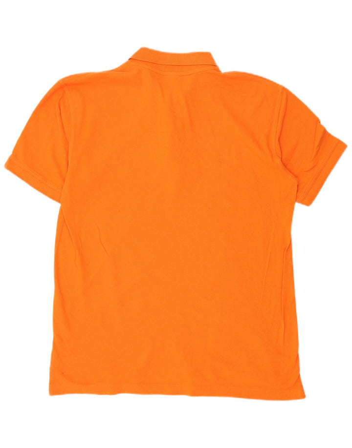 FILA Mens Polo Shirt Large Orange Cotton