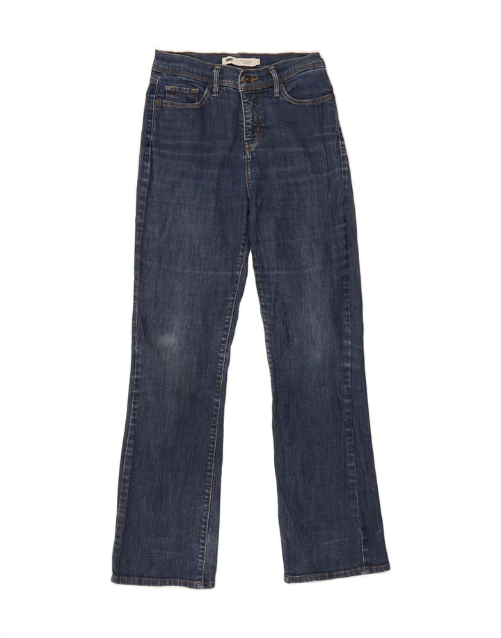 LEVI'S Womens 512 Straight Jeans US 4 Small W27 L30 Blue Vintage Levi's and Second-Hand Levi's from Messina Hembry 