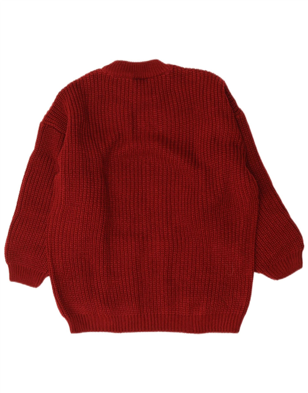 Vintage ženski pulover s okruglim izrezom EU 38/40 srednje kestenjaste boje