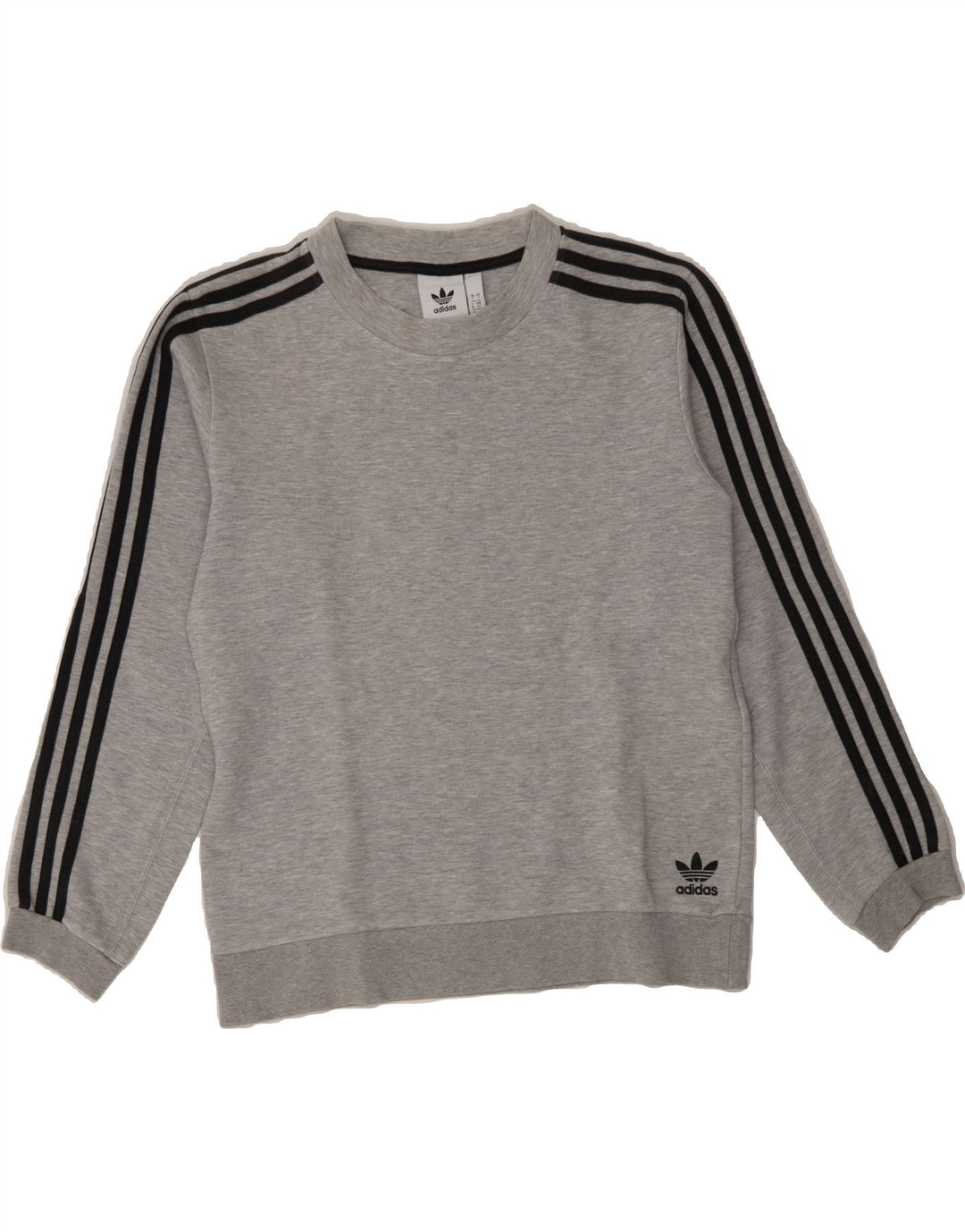 ADIDAS Mens Sweatshirt Jumper Small Grey Cotton Vintage Adidas and Second-Hand Adidas from Messina Hembry 