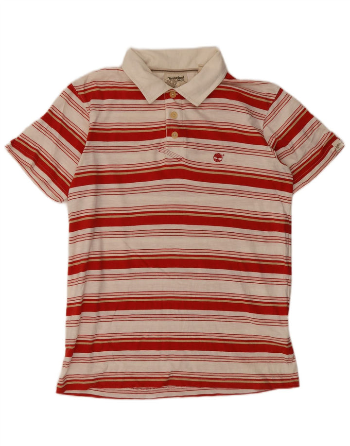 Timberland muška polo majica srednje crvene pruge, pamuk