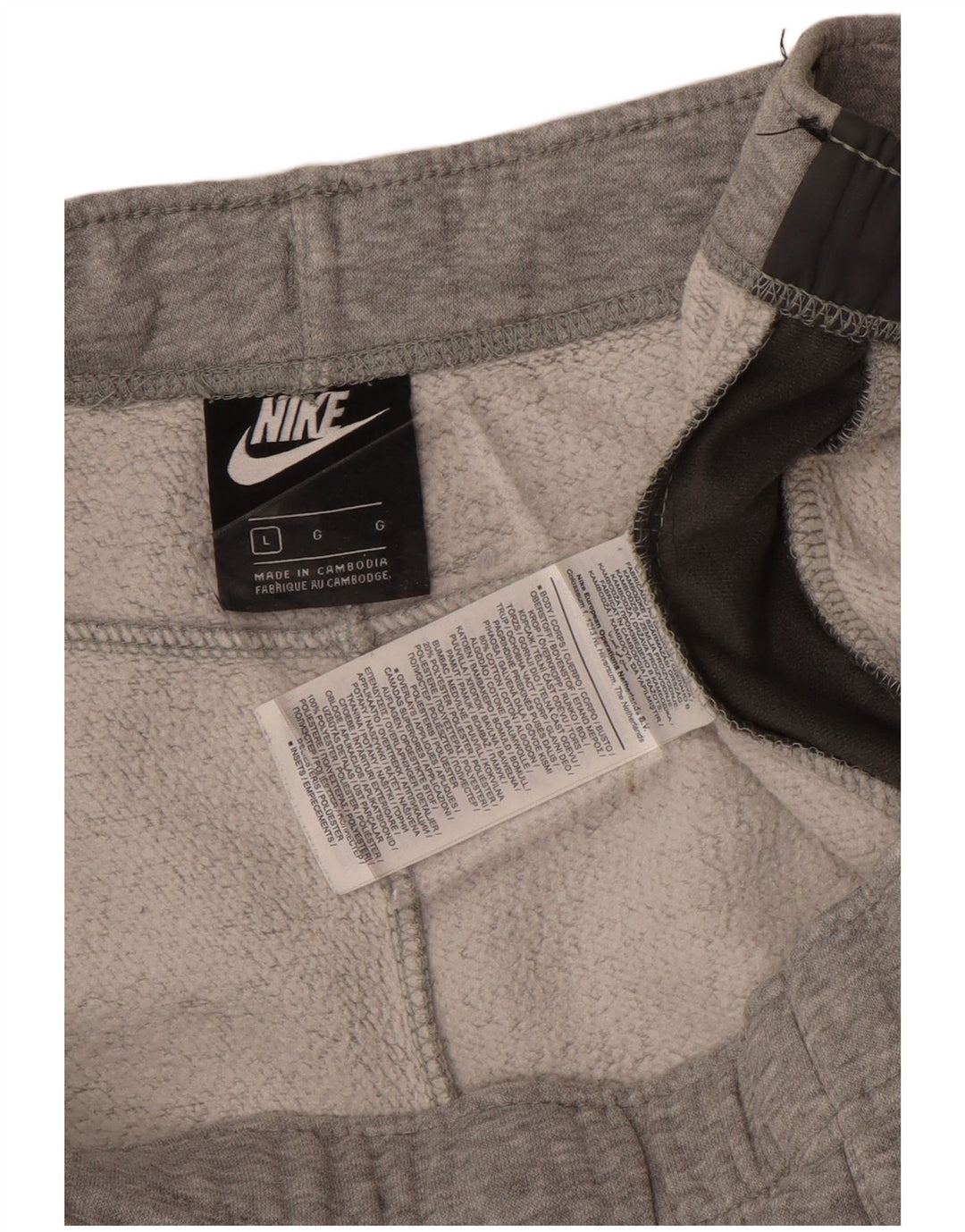 NIKE Muška trenirka Hlače Joggers Large Grey Colourblock Pamuk