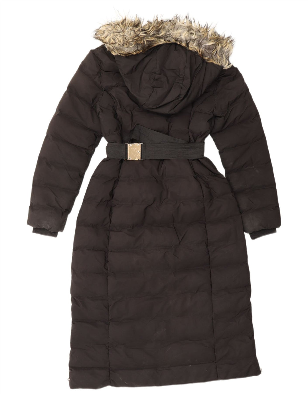 OASIS ženski podstavljeni kaput s kapuljačom UK 12 srednji crni poliester