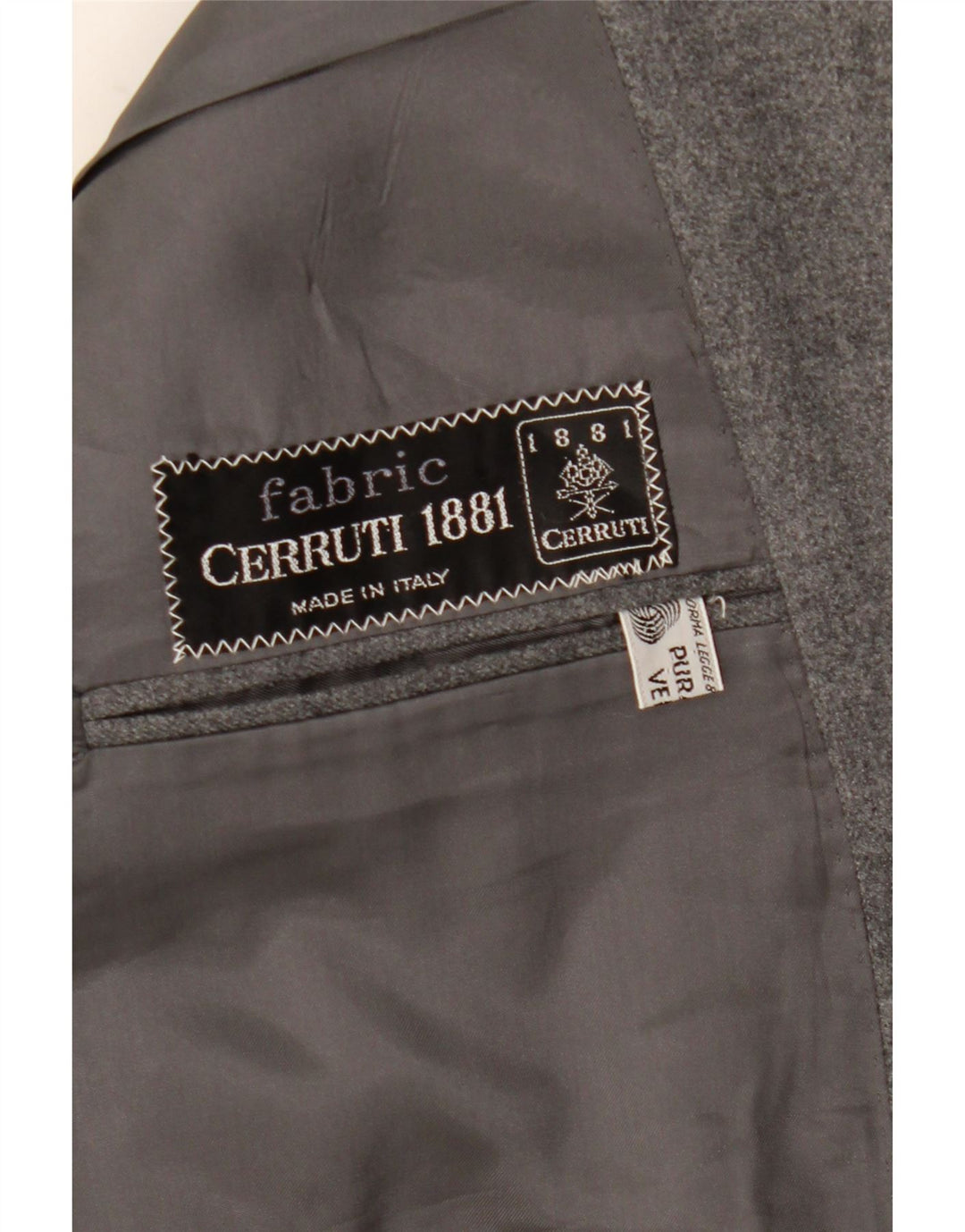 Cerruti 1881 muška jakna s 2 gumba UK 42 XL siva vuna