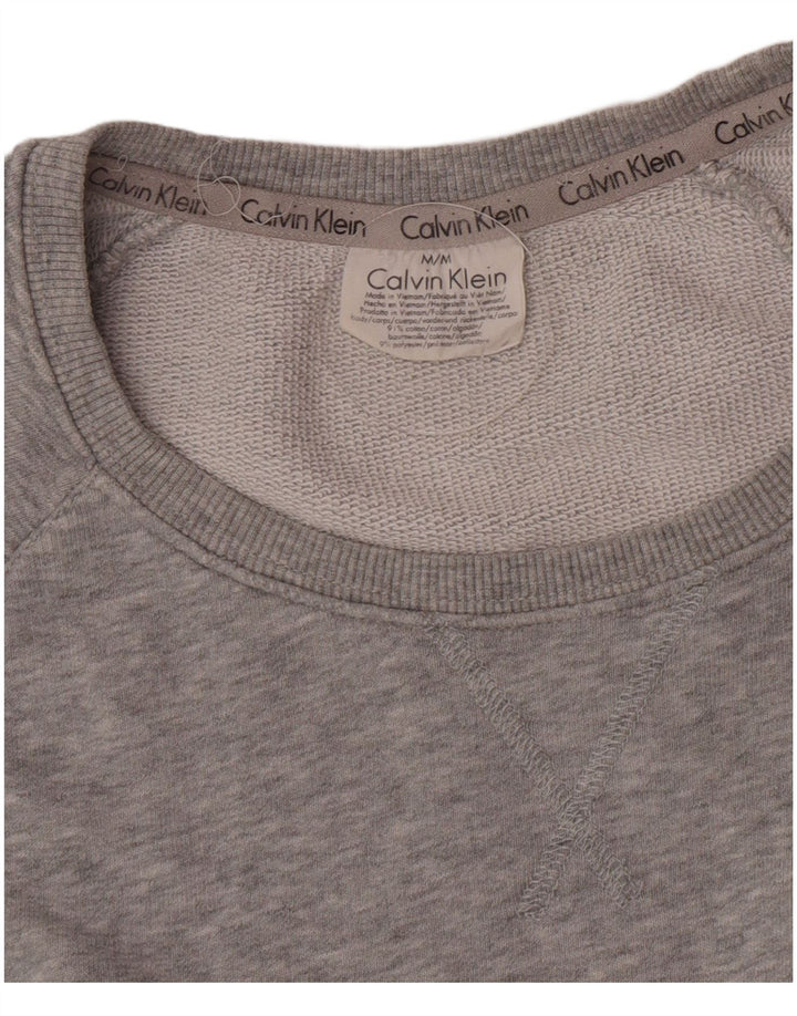 Calvin Klein muški džemper s grafičkim motivima, srednje sivi flekasti pamuk