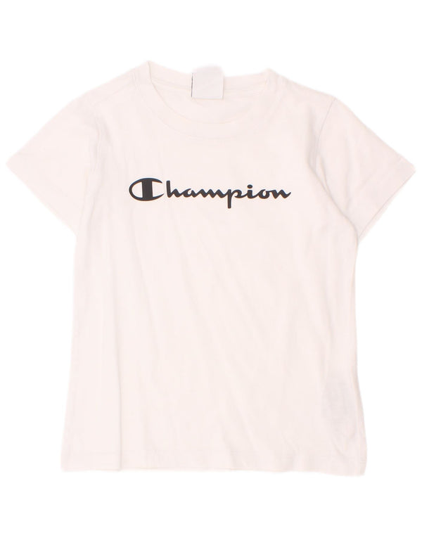 Majica kratkih rukava Champion Boys Graphic T-Shirt 7-8 Years Small White Pamuk
