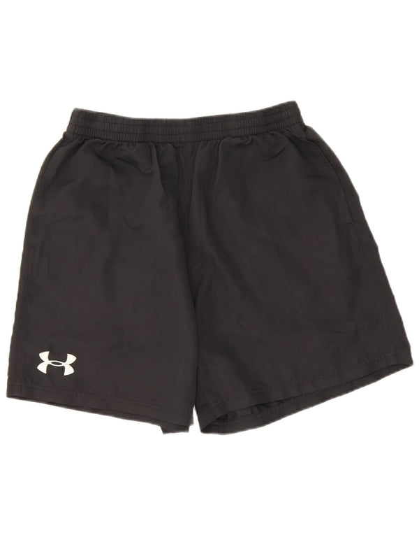 Under Armour Boys Heat Gear Sport Shorts 11-12 Years Large Black Polyester