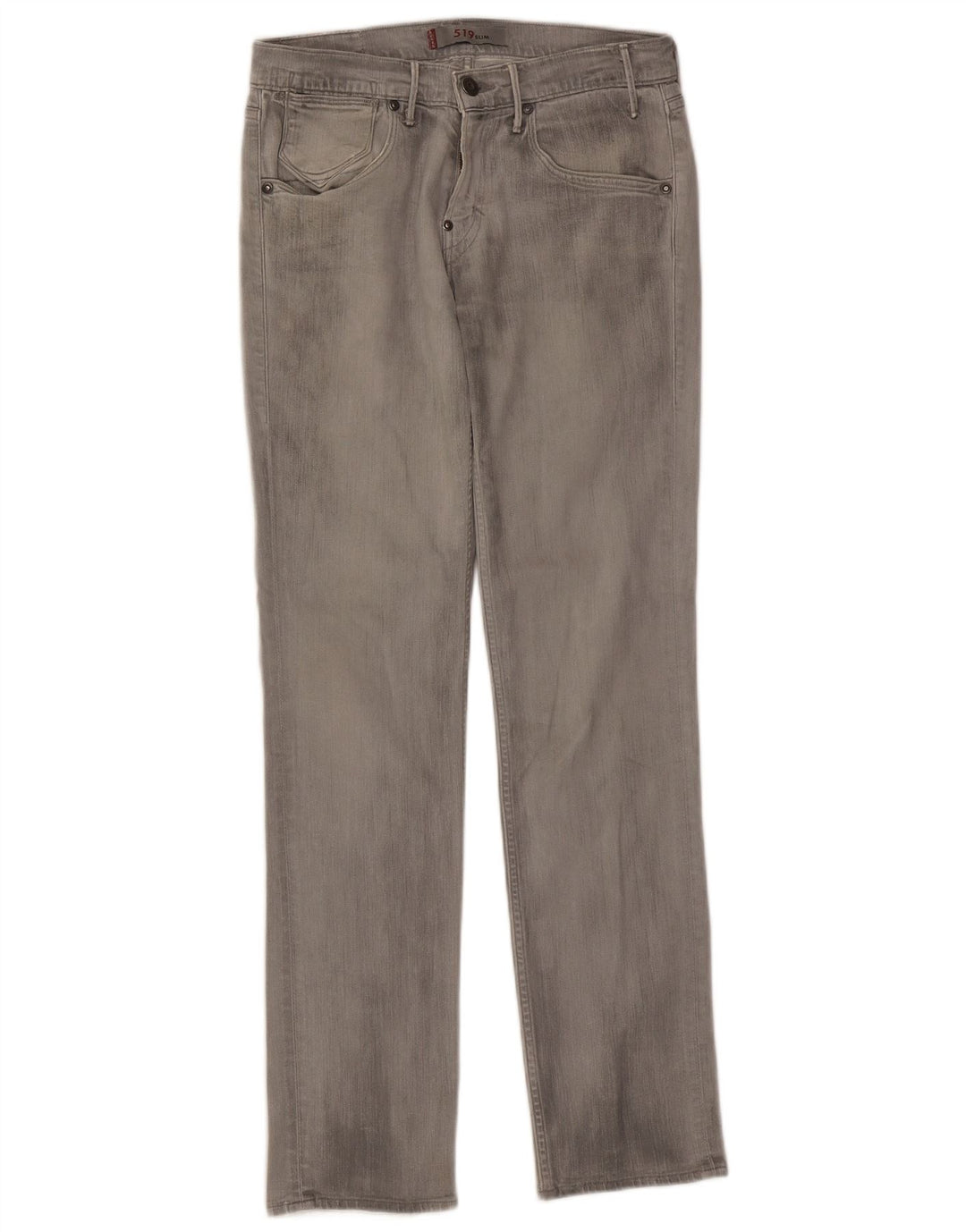 Levi's ženske 519 uske traperice W30 L32 sivi pamuk