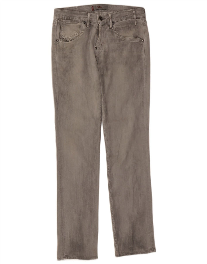 Levi's ženske 519 uske traperice W30 L32 sivi pamuk