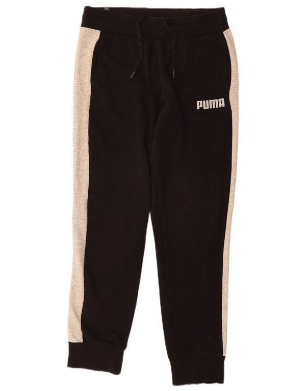 Puma muške trenirke Hlače Joggers Small Black Colourblock Pamuk