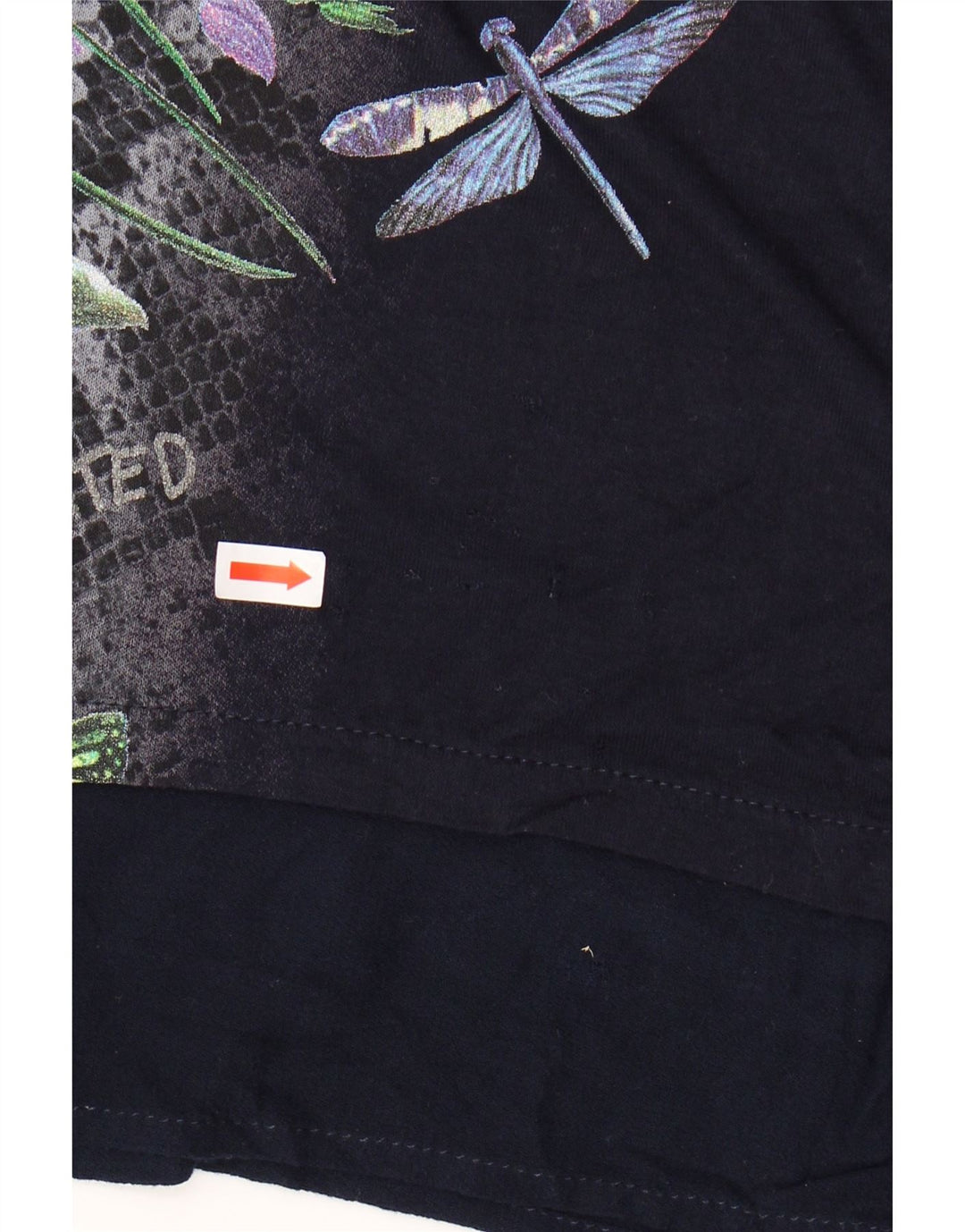 Desigualov gornji dio ženske grafičke tunike UK 14 srednje tamnoplave cvjetne boje