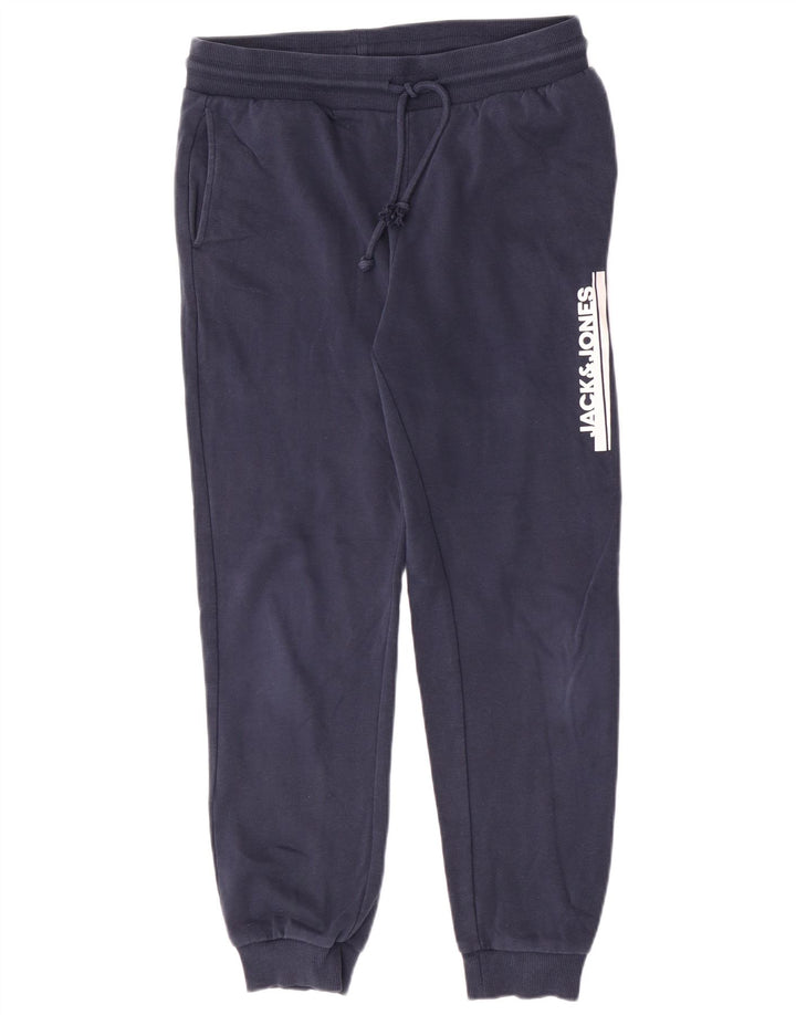 Jack & Jones, muške trenirke s grafičkim motivima, srednje tamnoplave hlače