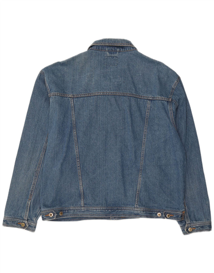 JOHN BANER Mens Denim Jacket UK 50 5XL Blue Cotton
