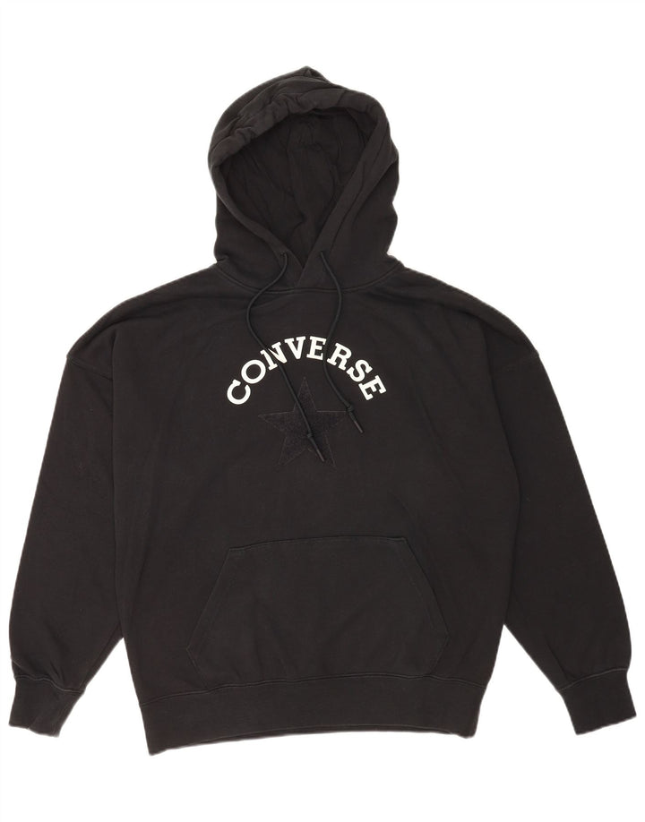 Converse muška majica s kapuljačom srednje veličine, crni pamuk