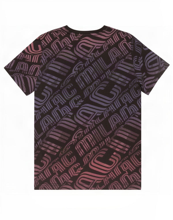 Puma Girls AC Milan Graphic T-Shirt Top 13-14 Years Large Black Cotton